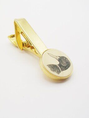 Vintage Tie Clip Bar Barlow Mallard Duck classic Men's Jewelry